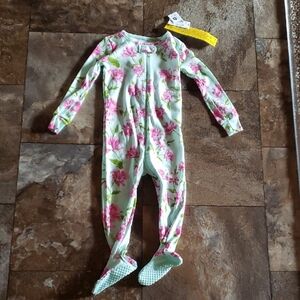 Pj Place Girls 18-24M Floral Baby Toddler Footie Pajamas
